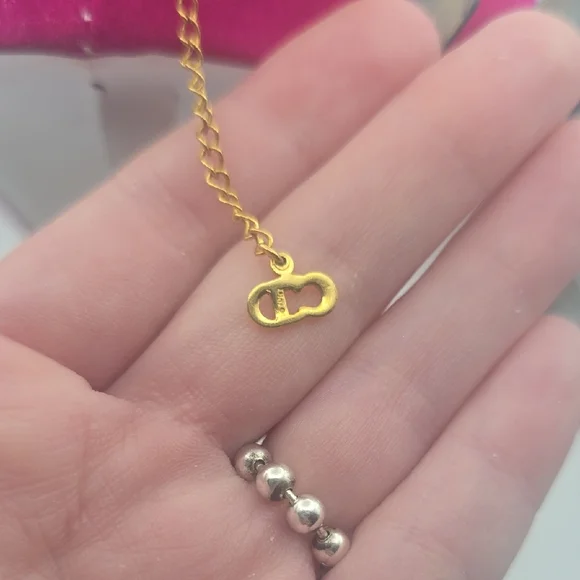 Christian Dior Elegant Gold Plated Heart Pendant Necklace (EUC)✨️ - Picture 5 of 7